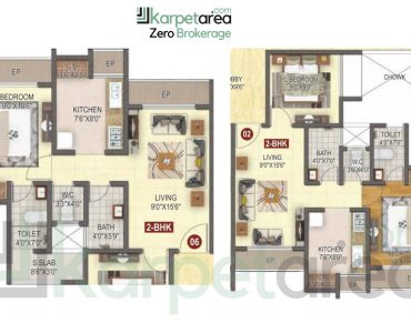 2 BHK Layout at Heaven's Palace in Mumbra, Thane 400612