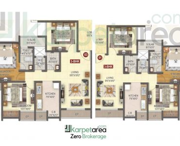 3 BHK Layout at Heaven's Palace in Mumbra, Thane 400612