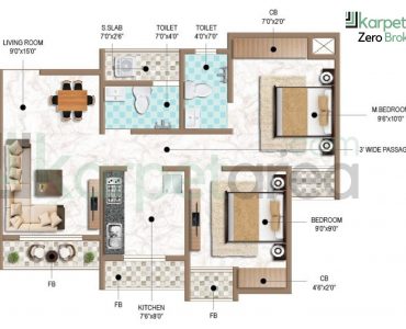 2 BHK Layout at Central Heights in Mumbra, Thane 400612